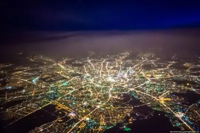 Ночной полет на самолете в Москве - Ради Любви