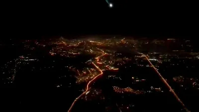 Москва ночью с самолета (12 фото) - фото - картинки и рисунки: скачать  бесплатно
