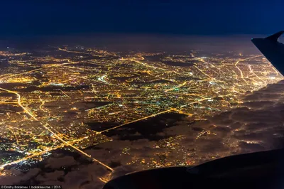 TravelBloger_Russia - Москва и область ночью с самолёта. | Facebook
