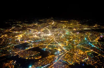 Вечерняя Москва с высоты самолёта... - sir.calashnikow2011 | Facebook