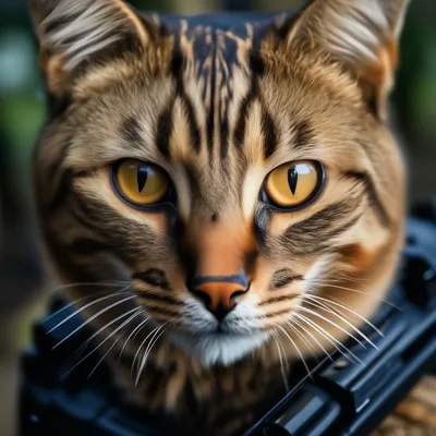Портрет дикого камышового кота | Фотосайт СуперСнимки.Ру