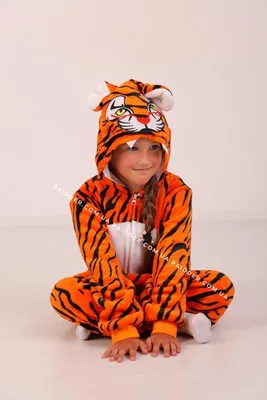Пижамы кигуруми детские на змейке Тигр, Костюм кигуруми тигра детский  (1028) (ID#1307826373), цена: 799 ₴, купить на Prom.ua