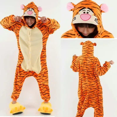 Пижама кигуруми Тигр | AliExpress