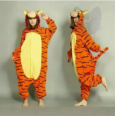 Cute Tiger Kigurumi X-Tall Adult Animal Onesie Costume Pajama By Panda  Parade