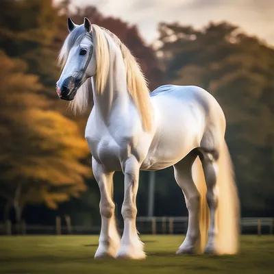 Редкая и красивая порода коня» — создано в Шедевруме