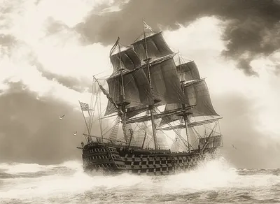 Пиратский корабль, рифы и скалы, обои с кораблем, картинки, фото 1024x768