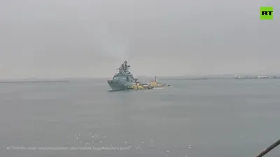 Отряд больших десантных кораблей ВМФ России зашёл в Севастополь - YouTube