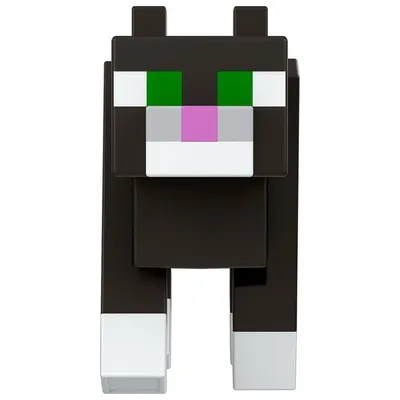 Фигурка Minecraft Кот большая Черно-белый HDV55 купить по цене 799 ₽ в  интернет-магазине Детский мир