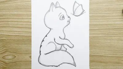 Коты карандашом | Пикабу