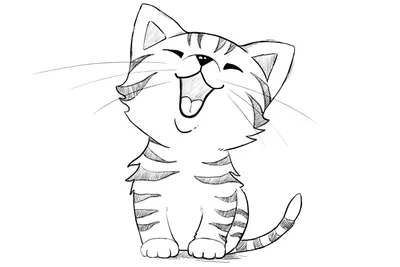 Как легко и красиво нарисовать кошку карандашом: инструкция для начинающих  | Рисование шаг за шагом, Рисование, Раскраски