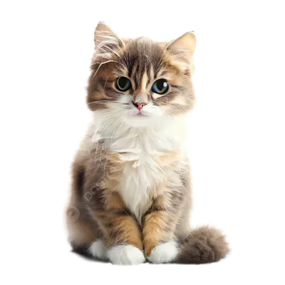 Кошка с наклоненной головой полосатый кот на белом фоне И картинка для  бесплатной загрузки - Pngtree