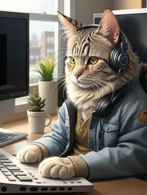 Кот в наушниках со смартфоном 2 Стоковое Изображение - изображение  насчитывающей слушайте, любимчик: 130668441