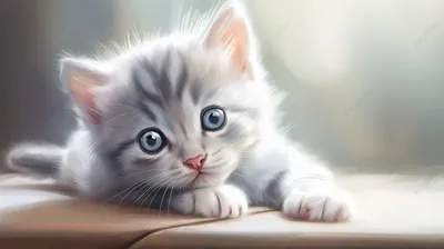 3d милые обои котенка обои, рисунок котенка, котенок, кошка фон картинки и  Фото для бесплатной загрузки
