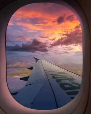 Фотография Крыло самолёта Самолеты Иллюминатор окна летит 1920x1280