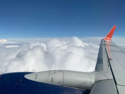 Крыло самолета от окна стоковое изображение. изображение насчитывающей небо  - 55661895