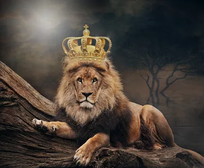 Лев с короной» — создано в Шедевруме