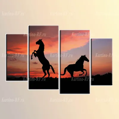 Красивые лошади в зеленом поле на закате · Бесплатные стоковые фото