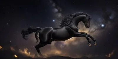 Лошадь фон мечта лошадь чистокровная лошадь лошадь обои | Премиум Фото