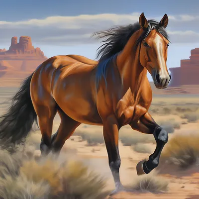Лошадь мустанг: происхождение, места обитания, внешний вид, питание,  размножение