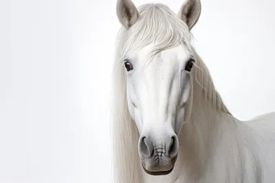 Портрет лошади Шира на белом фоне стоковое фото ©lifeonwhite 16984885