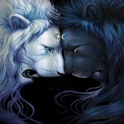 Любовь львов. Лев и львица . - Художественная галерея \"Антарес\"