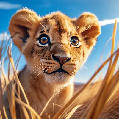 Плакат на холсте с изображением Льва и львицы в короне | AliExpress