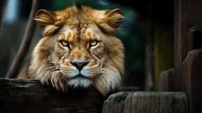 что то что находится перед ним сфокусировано на морде большого льва, кошка  как лев, Hd фотография фото, волосы фон картинки и Фото для бесплатной  загрузки