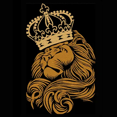 лев с короной иллюстрация вектора. иллюстрации насчитывающей лео - 216671950