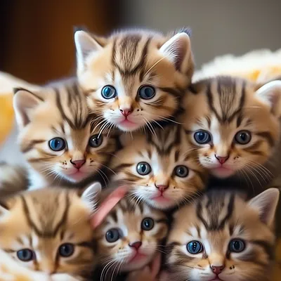 Много маленьких котят - 68 фото