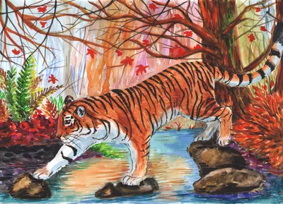 Играть 2 маленький тигров иллюстрация штока. иллюстрации насчитывающей  глаза - 107504136