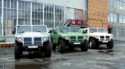 Фото Российские авто газ 29751, тигр, армейский Автомобили