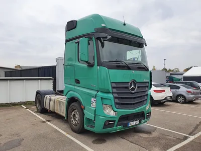 Mercedes-Benz Actros 1845 Euro 6 Truck Trailer Editorial Image - Image of  logistic, green: 106688690