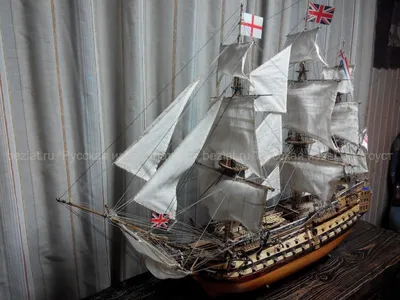 Сборная модель Парусный корабль Жемчужина (клей в комплекте)