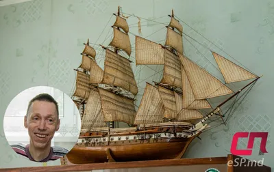 Модель парусного корабля французского флота \"Астролябия 1811-1851\", дерево,  ткань, Западная Европа, 2000-2015 гг. стоимостью 17000 руб.