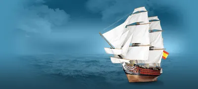 Линейный парусный корабль «Victory» – Виктория. Точная копия, модель  музейного качества из дерева