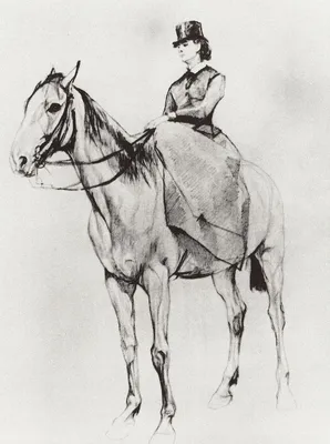 Наездница лошадей на арене цирка …» — создано в Шедевруме