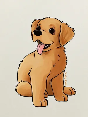 Собака нарисованная Stock Illustration | Adobe Stock