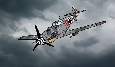 Bf.109G-6 - самолет немецкой авиации. | Пикабу