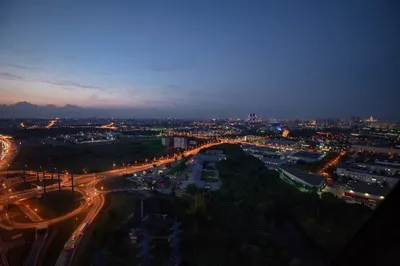 Ночная Москва, вид с самолета - YouTube