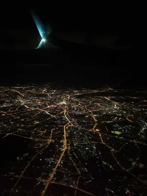 Ночная москва с самолета (стаб, x4) - YouTube