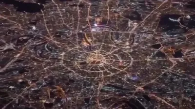 Night views of Russian cities from Moscow-Chita flight / Ночные виды  российских городов с самолёта Москва-Чита – trolleway