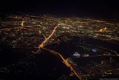 Ночной полет на самолете в Москве - Ради Любви