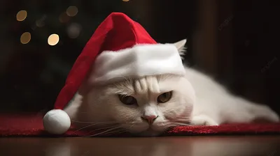 Фотографии кошек на новогодних елках заполонили интернет - Российская газета