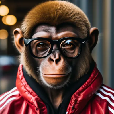 крутая обезьяна думает о чем то, обезьяна, солнечные очки, животное фон  картинки и Фото для бесплатной загрузки