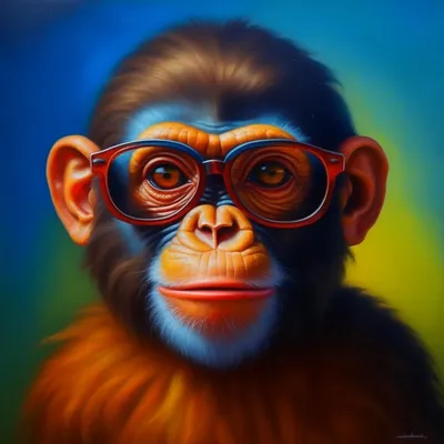 портрет обезьяны в солнцезащитных очках и куртке Фон Обои Изображение для  бесплатной загрузки - Pngtree