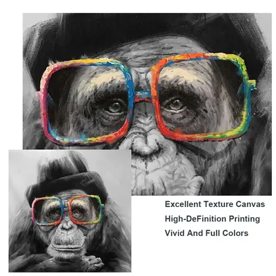 Купить картину Три обезьяны в наушниках и очках светлый вариант на стену от  530 руб. в DasArt