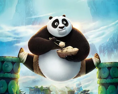 Картинка Кунг-фу Панда бамбуковый медведь медведь Мультфильмы