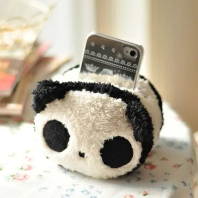 Купить Черный волнистый мягкий силиконовый чехол с модным принтом панды и  милой задней крышкой для мобильного телефона | Joom