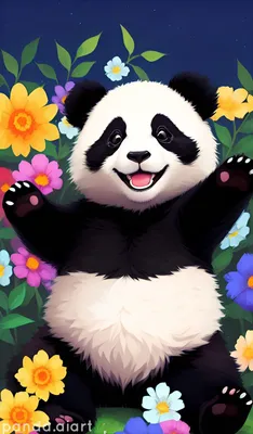 Cute panda | Панда, Обои