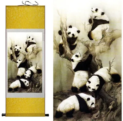 Обои Рисованное Животные: панды, обои для рабочего стола, фотографии  рисованное, животные, панды, арт, панда, детская, мишка Обои для рабочего  стола, скачать обои картинки заставки на рабочий стол.